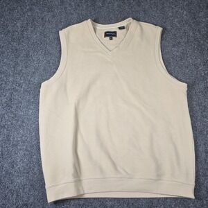 BOLLE' Golf‎ Vest Men's Medium V-Neck Tan Pullover